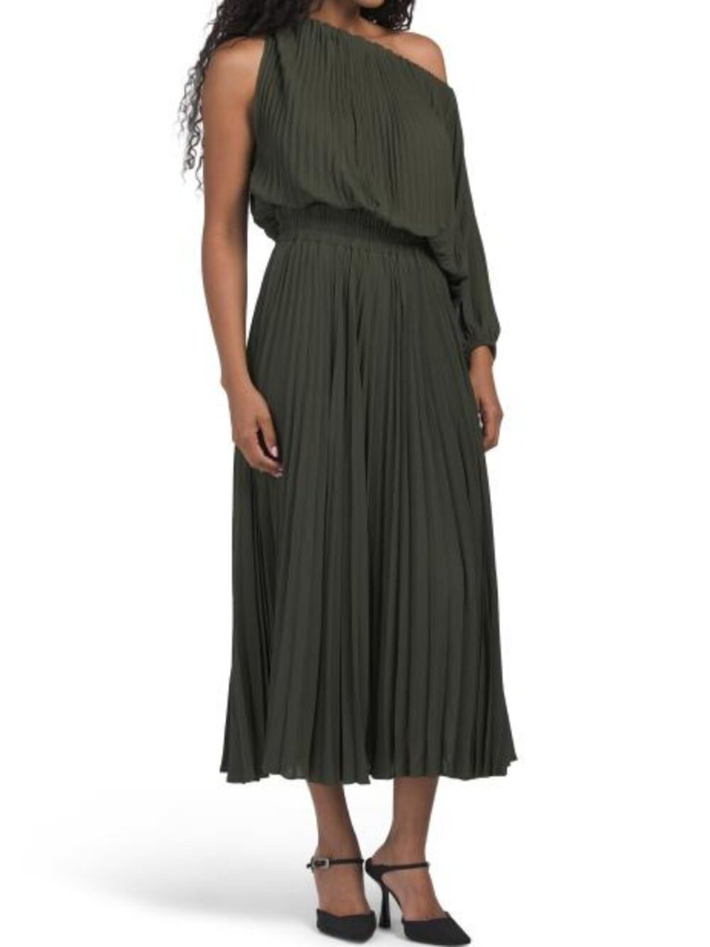 ALC Mara Pleated Maxi Dress
